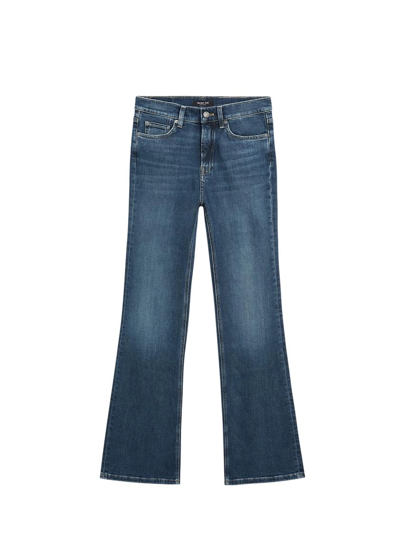 Джинсы с узкими брючинами и разрезом от massimo dutti