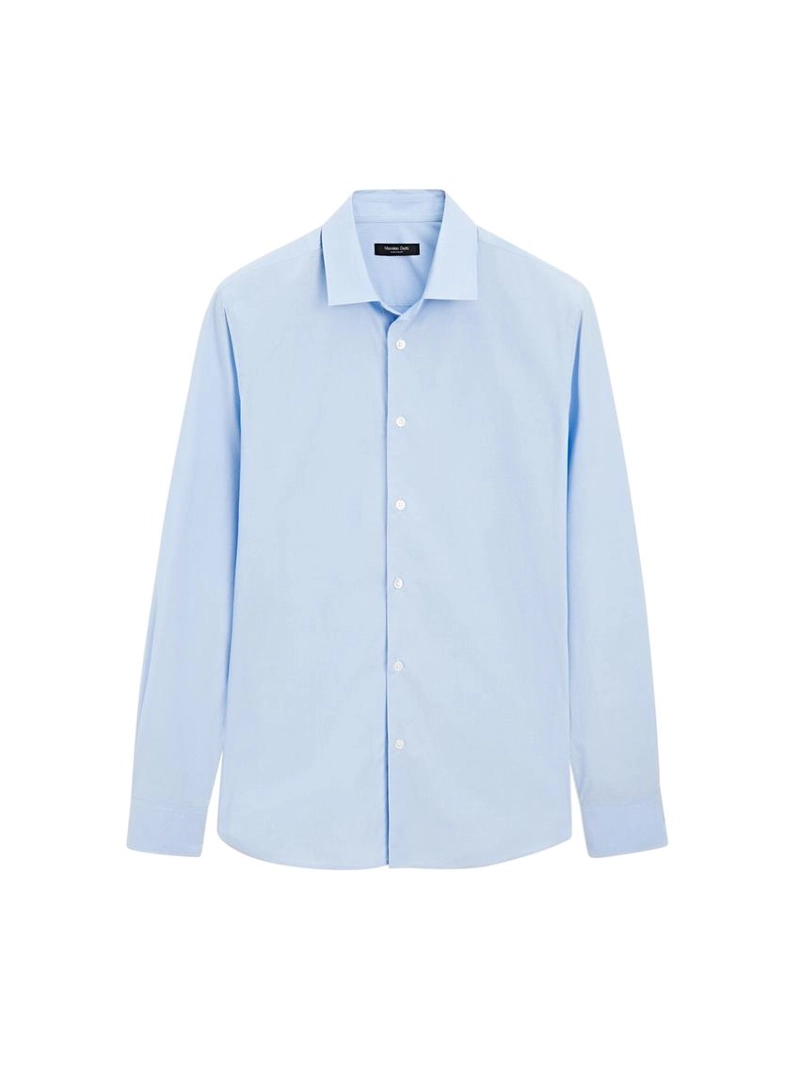 Рубашка из поплина в полоску с облегающим кроем