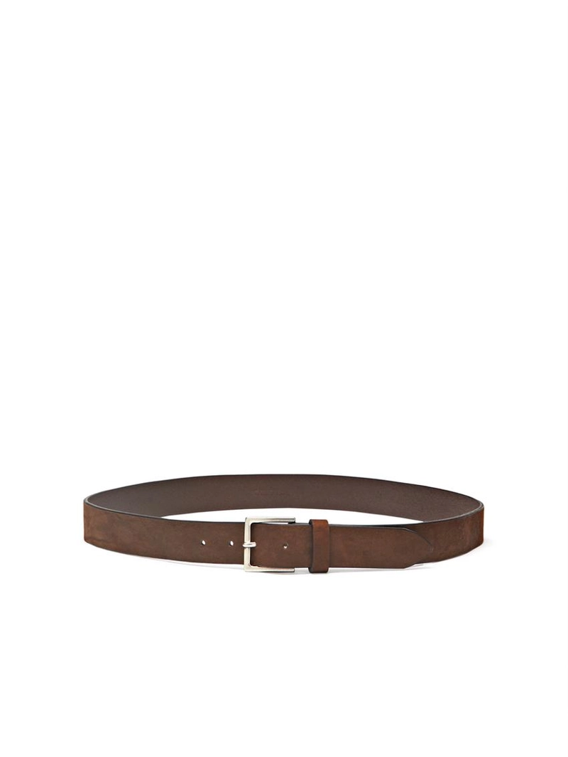 Кожанный ремень с квадратной пряжкой