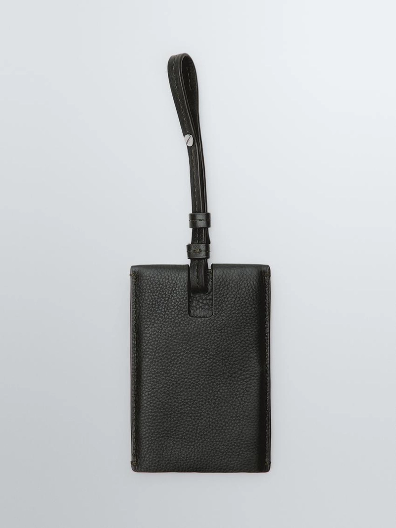 Бирка для багажа из натуральной кожи наппа