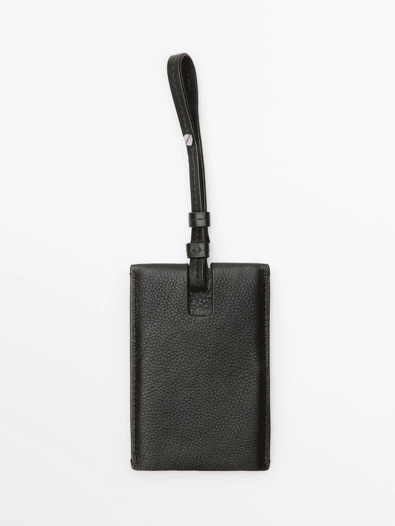 Бирка для багажа из натуральной кожи наппа