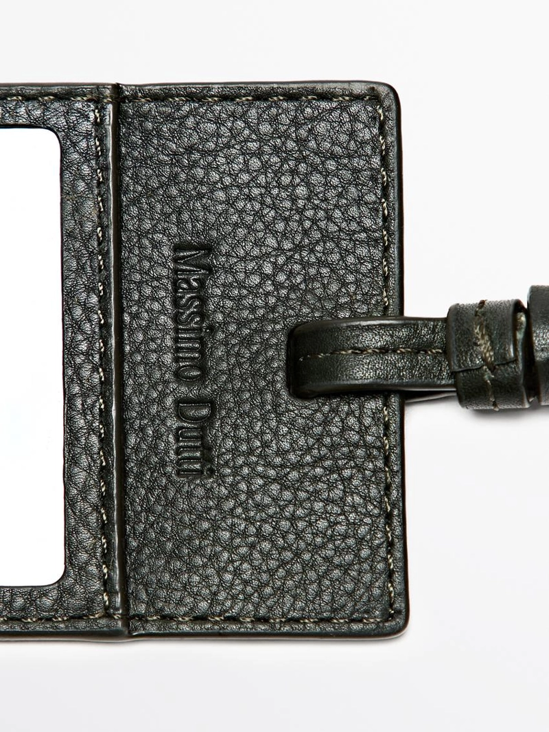 Бирка для багажа из натуральной кожи наппа