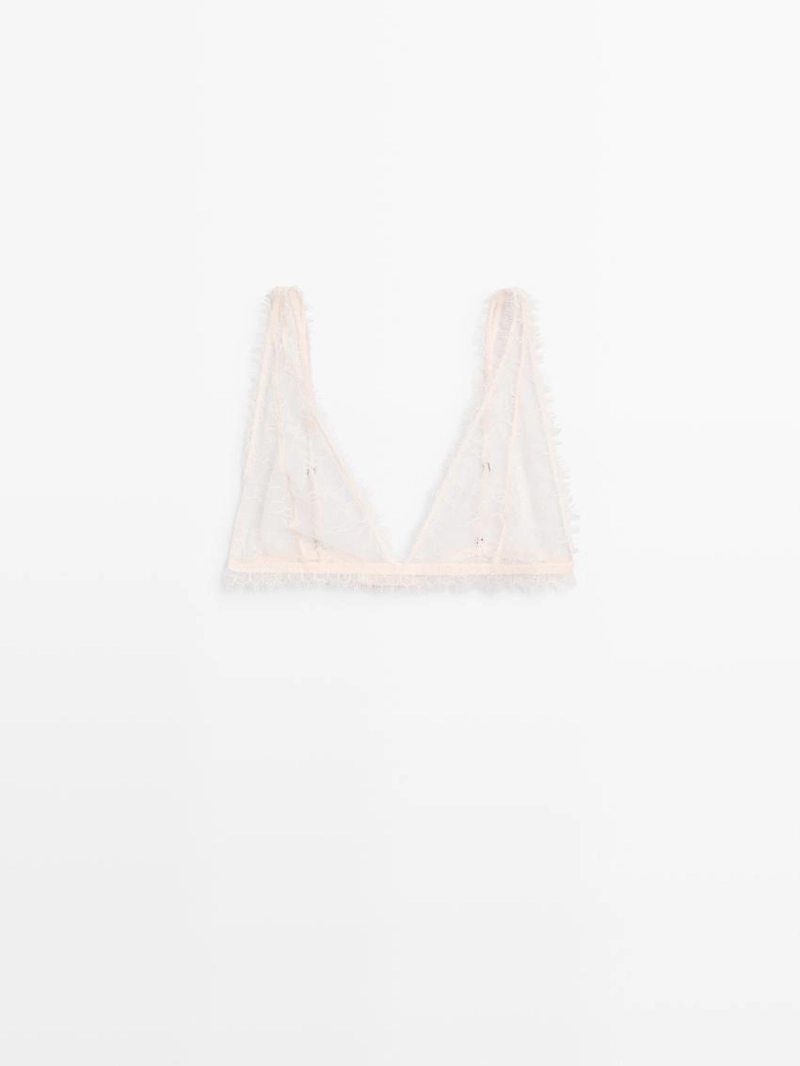 Кружевной лиф с эффектом потертости