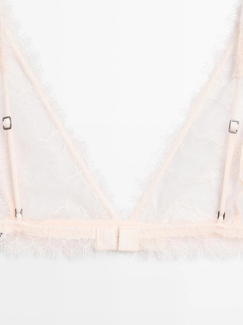 Кружевной лиф с эффектом потертости