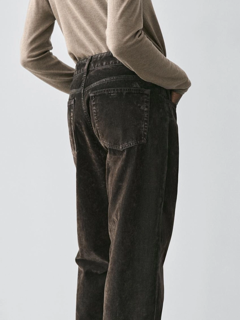 Джинсы прямого кроя с низкой посадкой massimo dutti