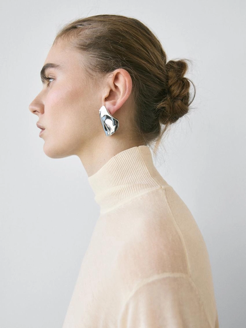 100% шерстяной свитер perkins с высоким воротником - studio