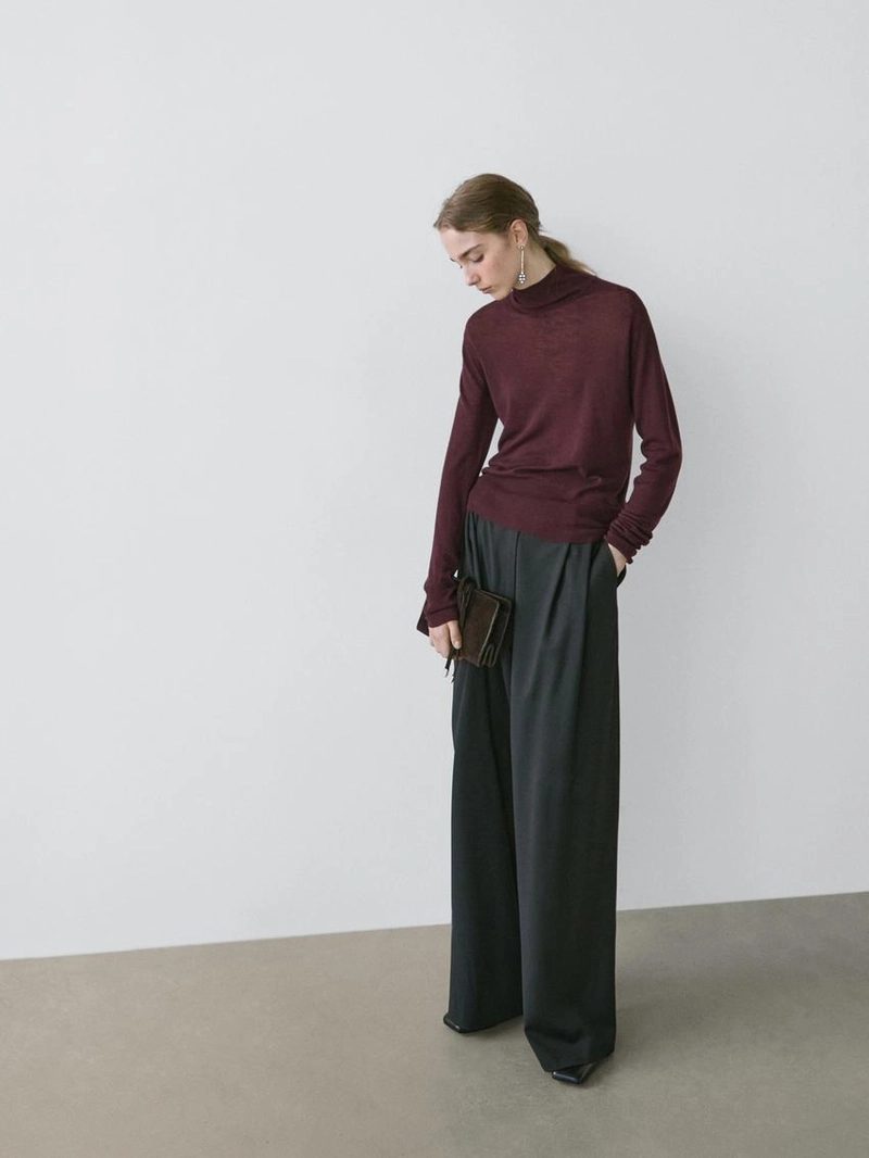 Свитер с высоким воротником perkins из 100% шерсти - studio