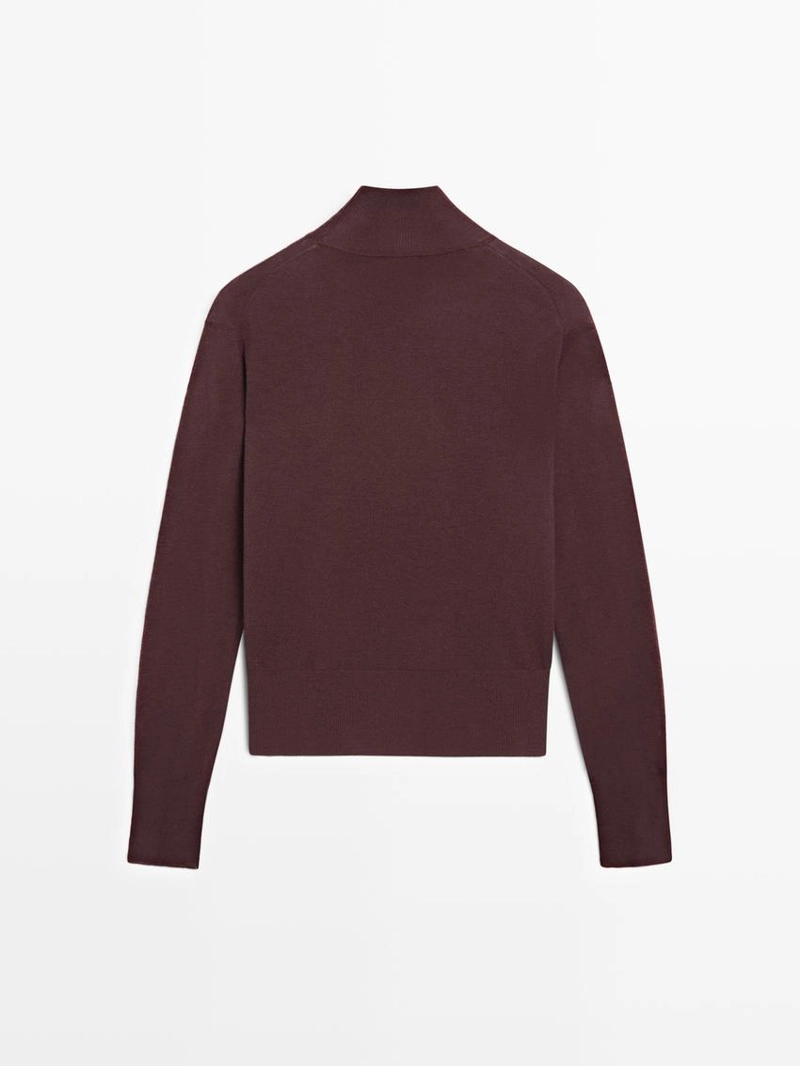 Свитер с высоким воротником perkins из 100% шерсти - studio