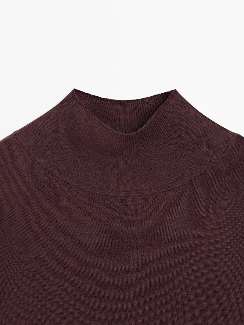 Свитер с высоким воротником perkins из 100% шерсти - studio