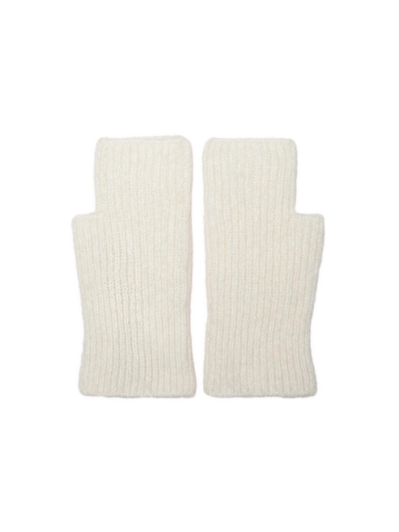 Варежки из альпаки с добавлением шерсти