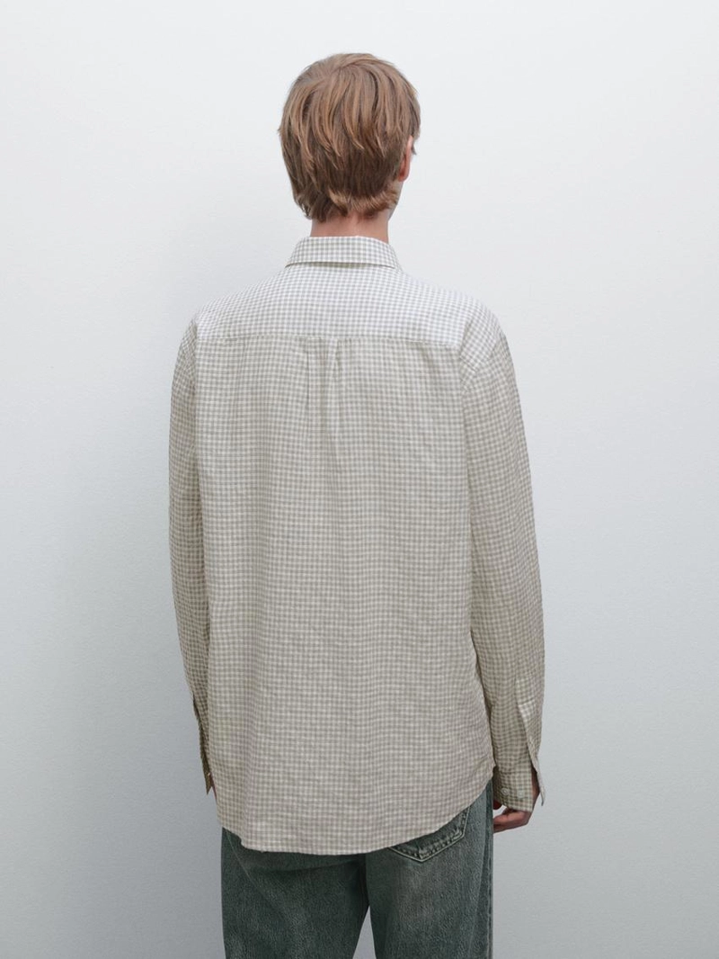 Рубашка в клетку с регулярной посадкой