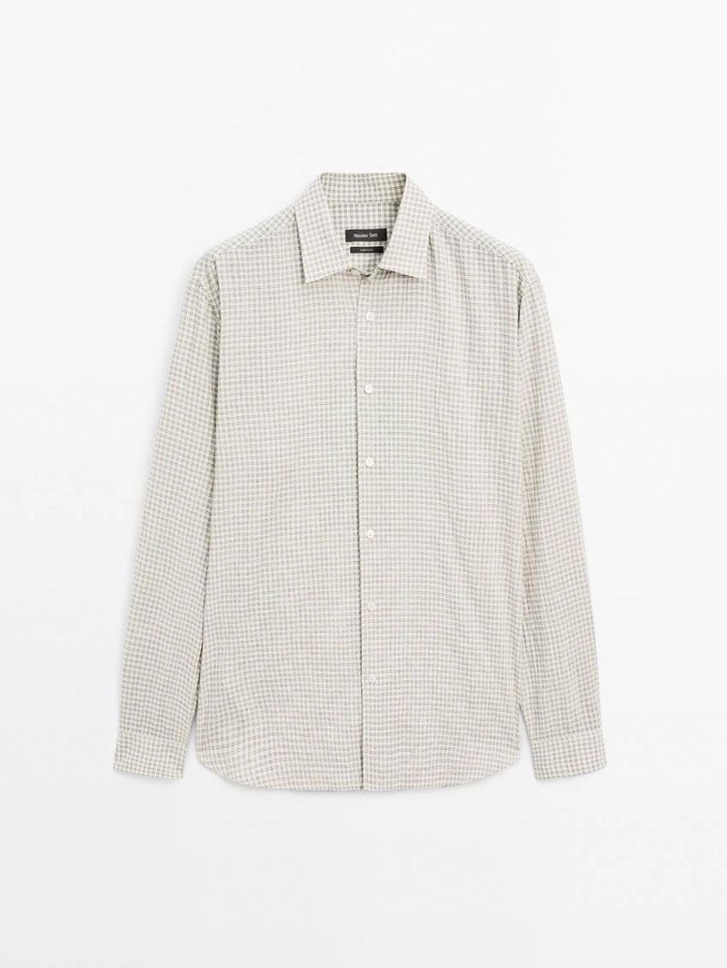 Рубашка в клетку с регулярной посадкой