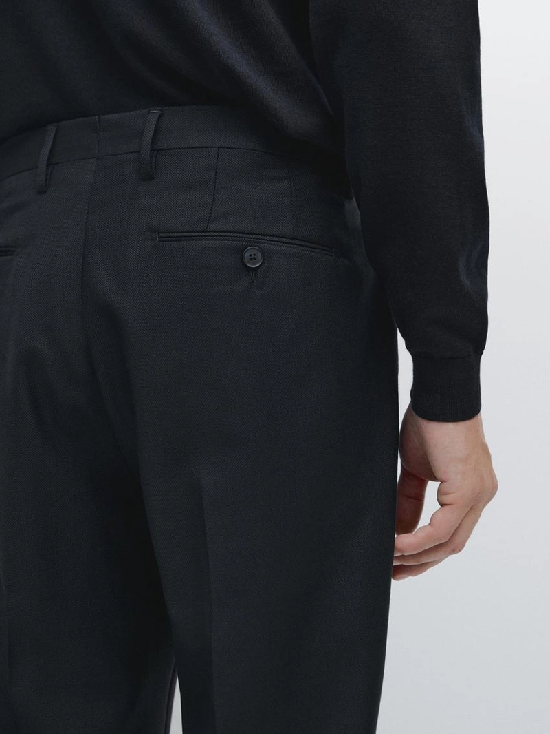 Брюки-костюм с микротекстурным плетением