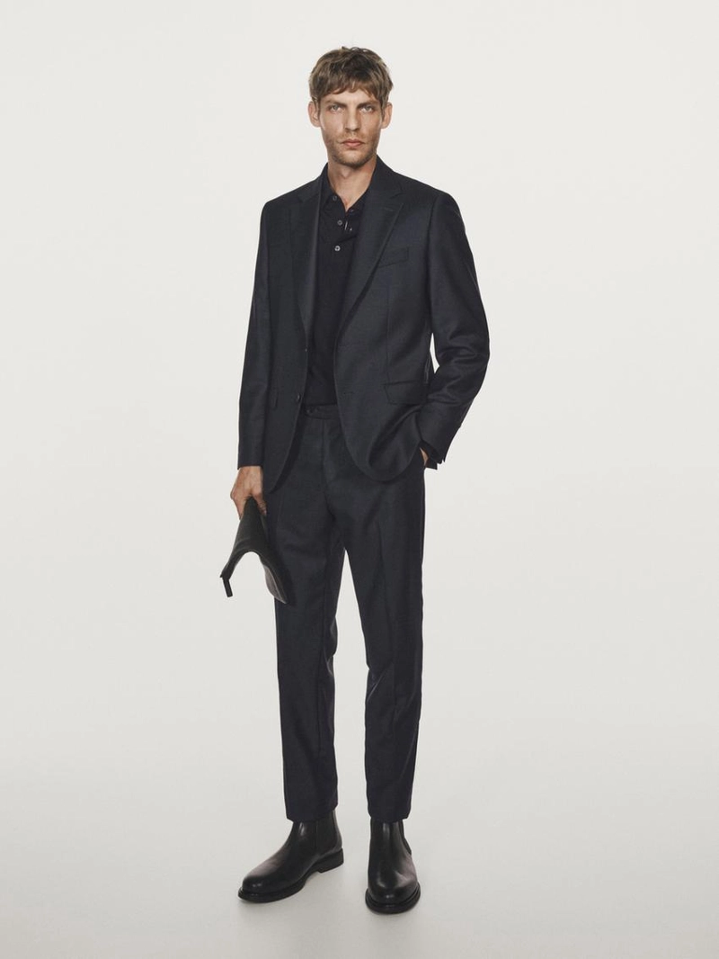 Брюки-костюм с микротекстурным плетением