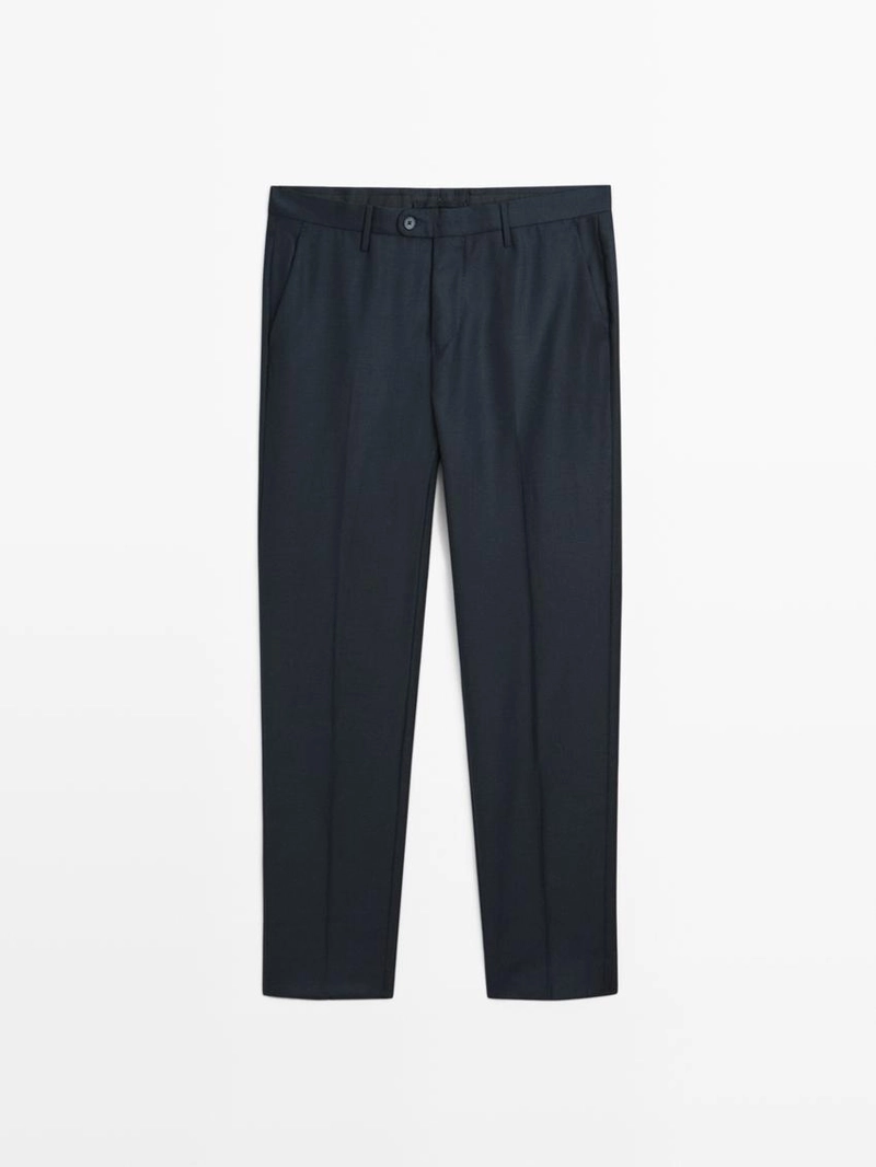 Брюки-костюм с микротекстурным плетением