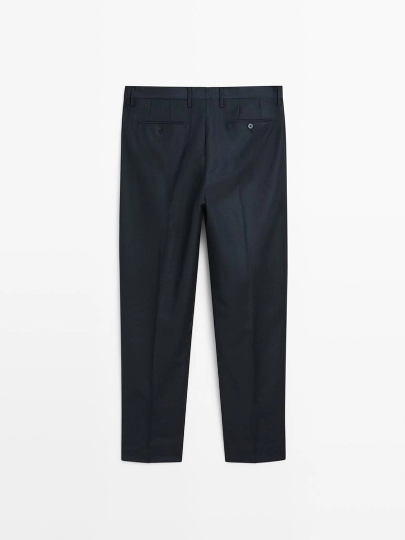 Брюки-костюм с микротекстурным плетением