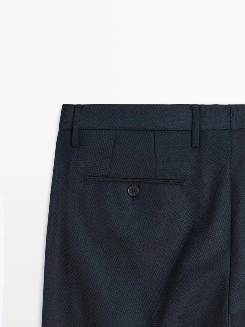 Брюки-костюм с микротекстурным плетением