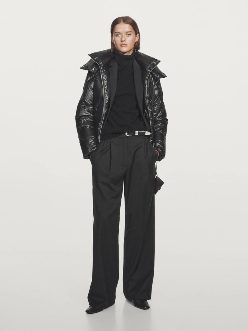 Куртка на пуговицах 80% - 20% пуха и пера, устойчивая к воде