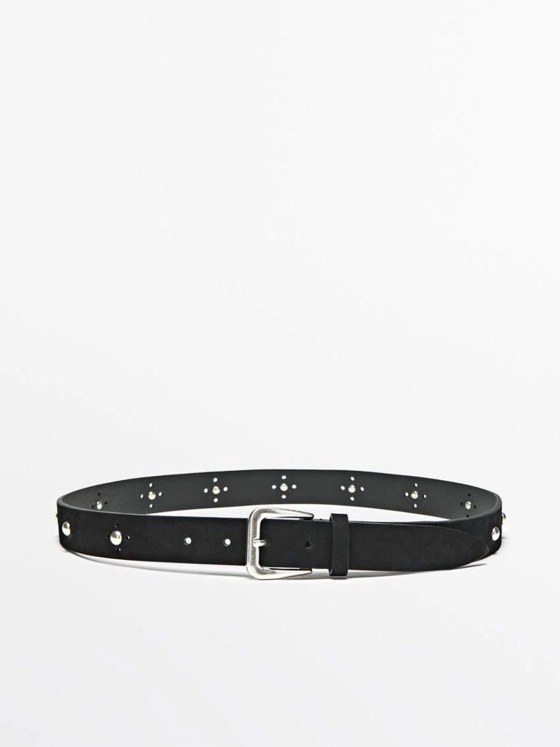 Ремень с открытой работой со стразами