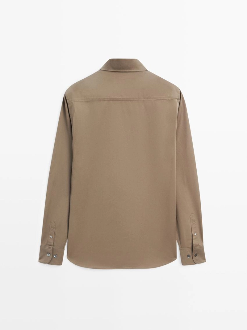 Рубашка из 100% хлопка с регулярной посадкой