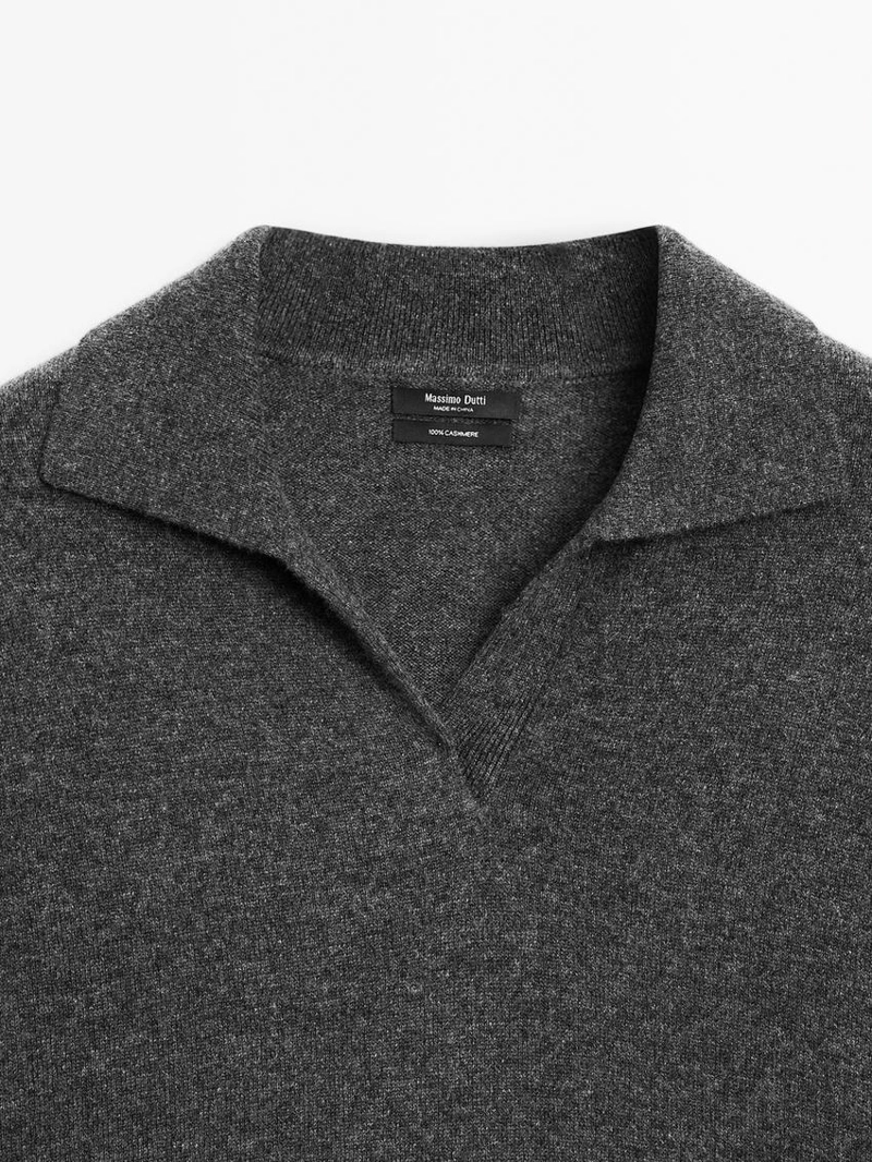 Кашемировый вязаный свитер oversize