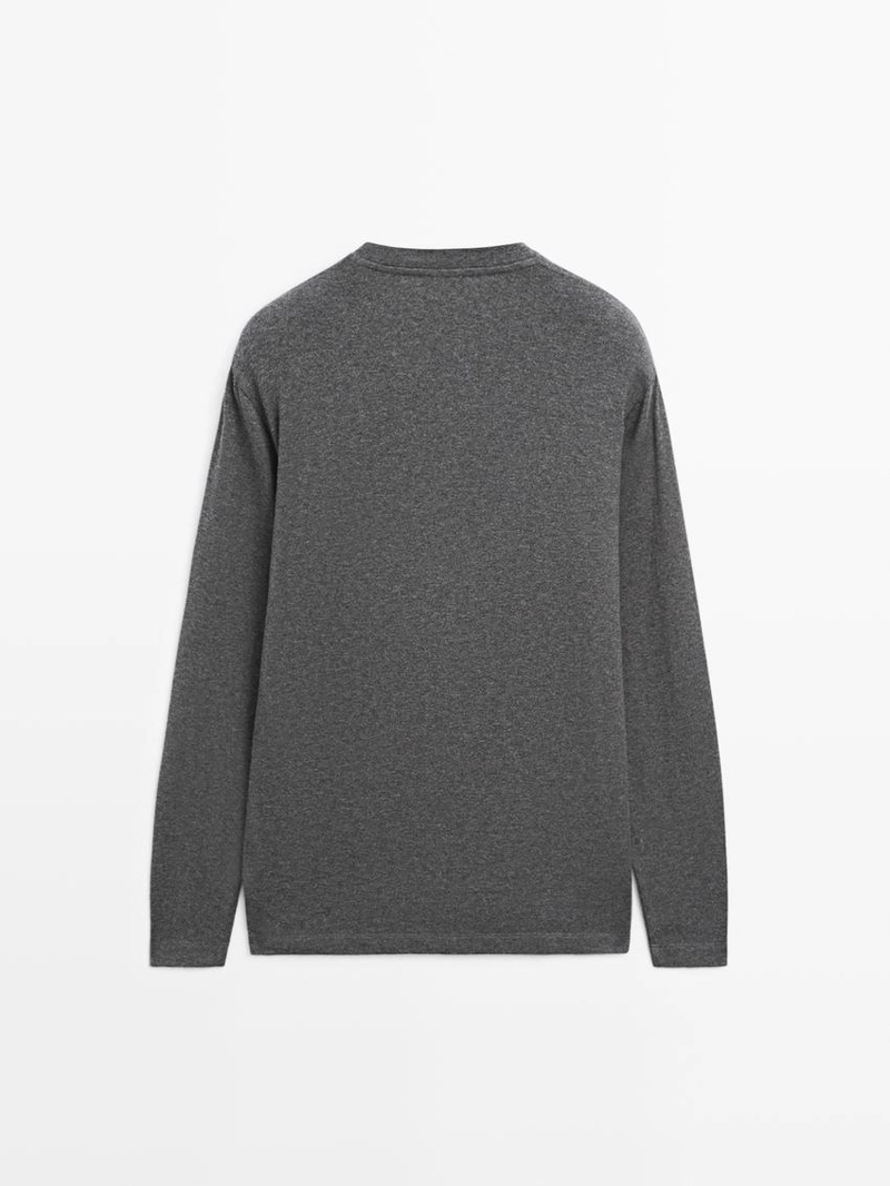 Футболка из хлопкового микса с длинным рукавом