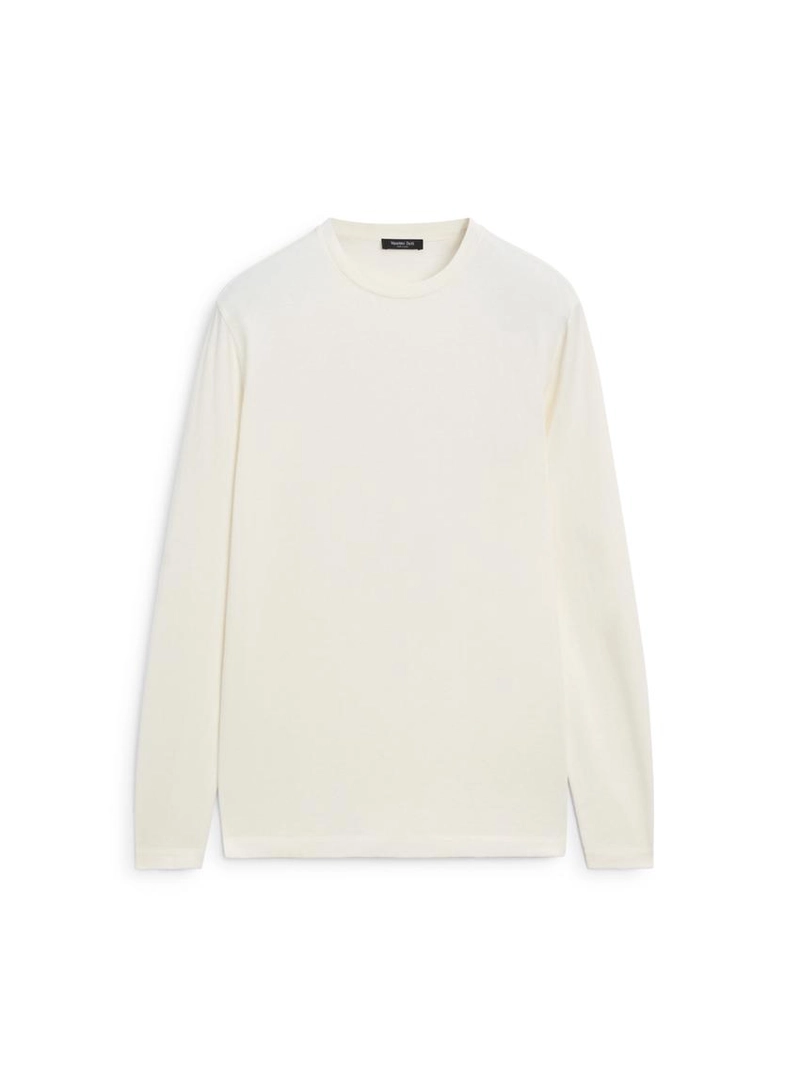 Футболка из хлопкового смесового материала с длинным рукавом