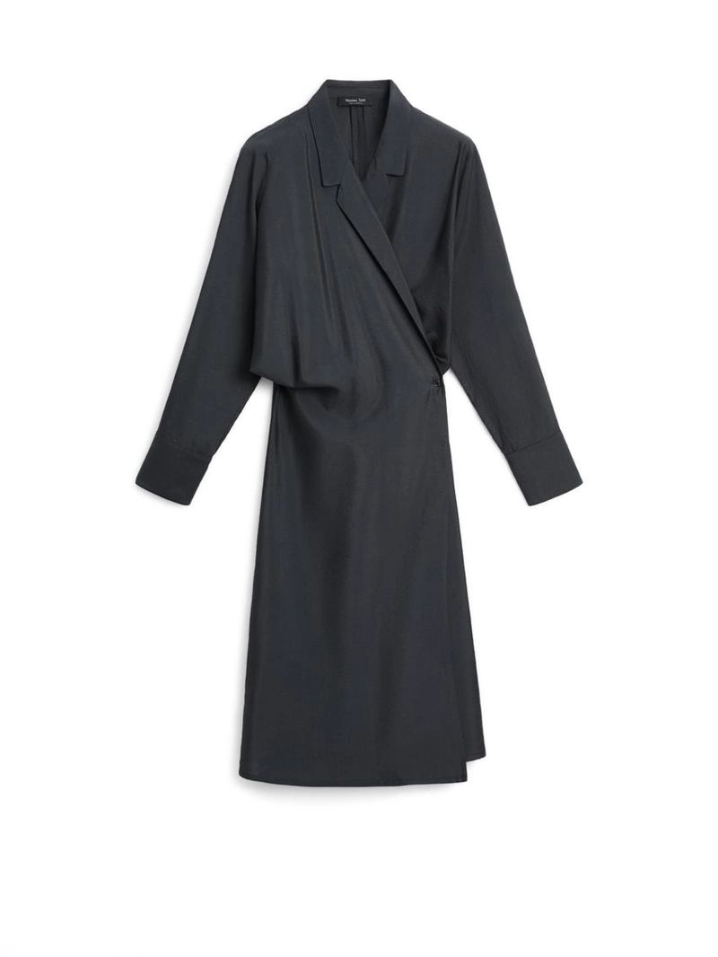 Платье миди с драпировкой