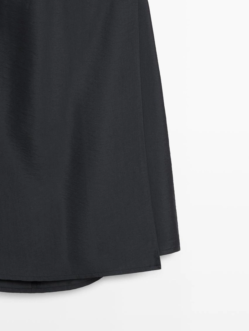 Платье миди с драпировкой