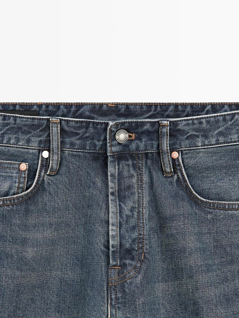 Джинсы с притачным краем