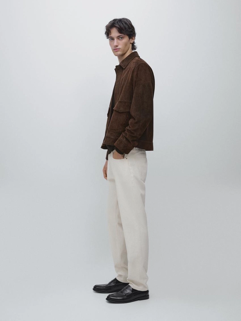 Замшевая кожаная куртка