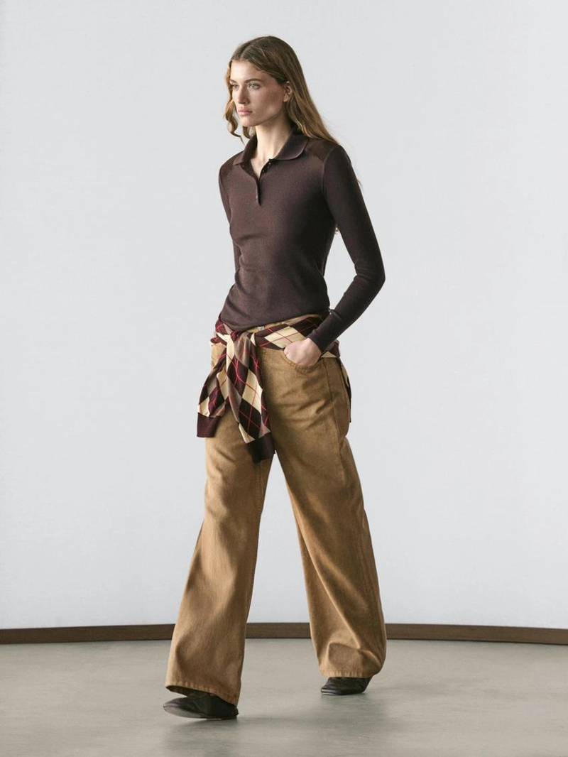 Поло-футболка с наплечниками