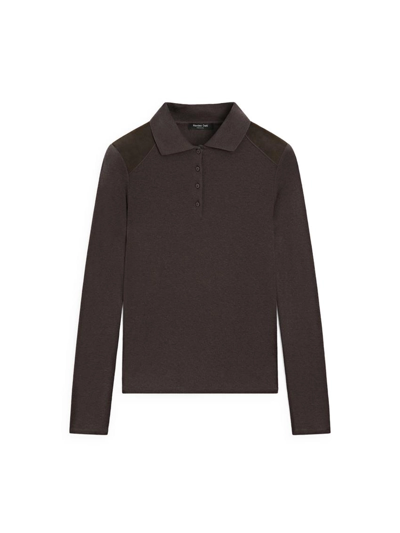 Поло-футболка с наплечниками