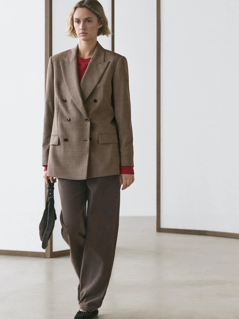 Пиджак из клетчатой ткани из 100% шерсти