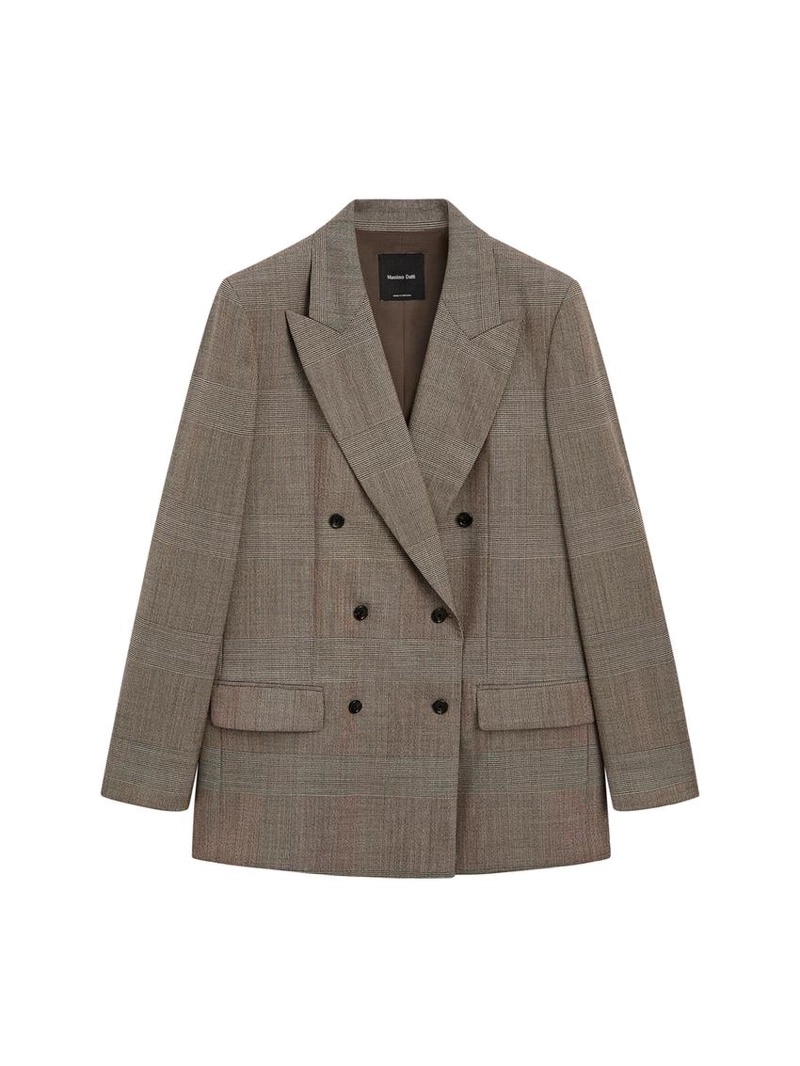 Пиджак из клетчатой ткани из 100% шерсти