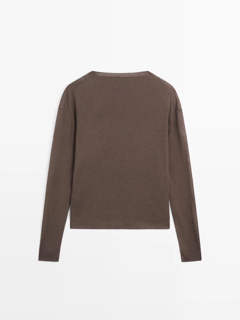 Джемпер из шелково-шерстяной смеси