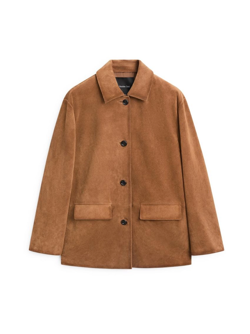 Замшевая куртка из кожи