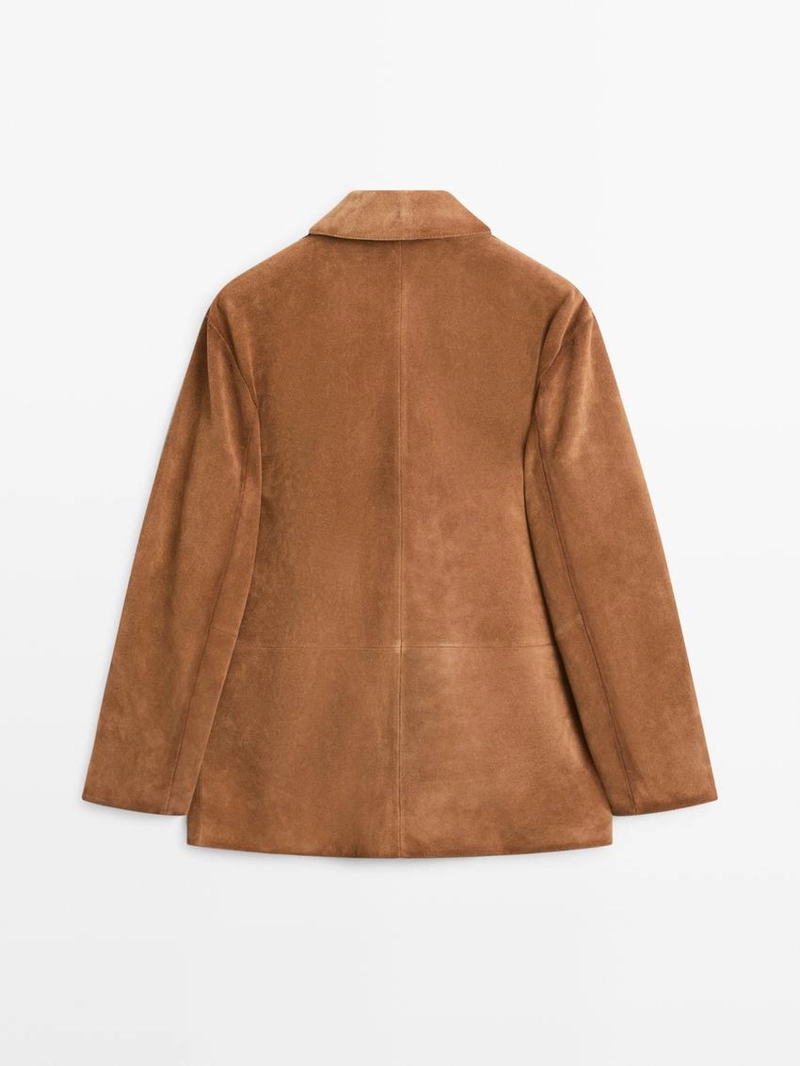 Замшевая куртка из кожи