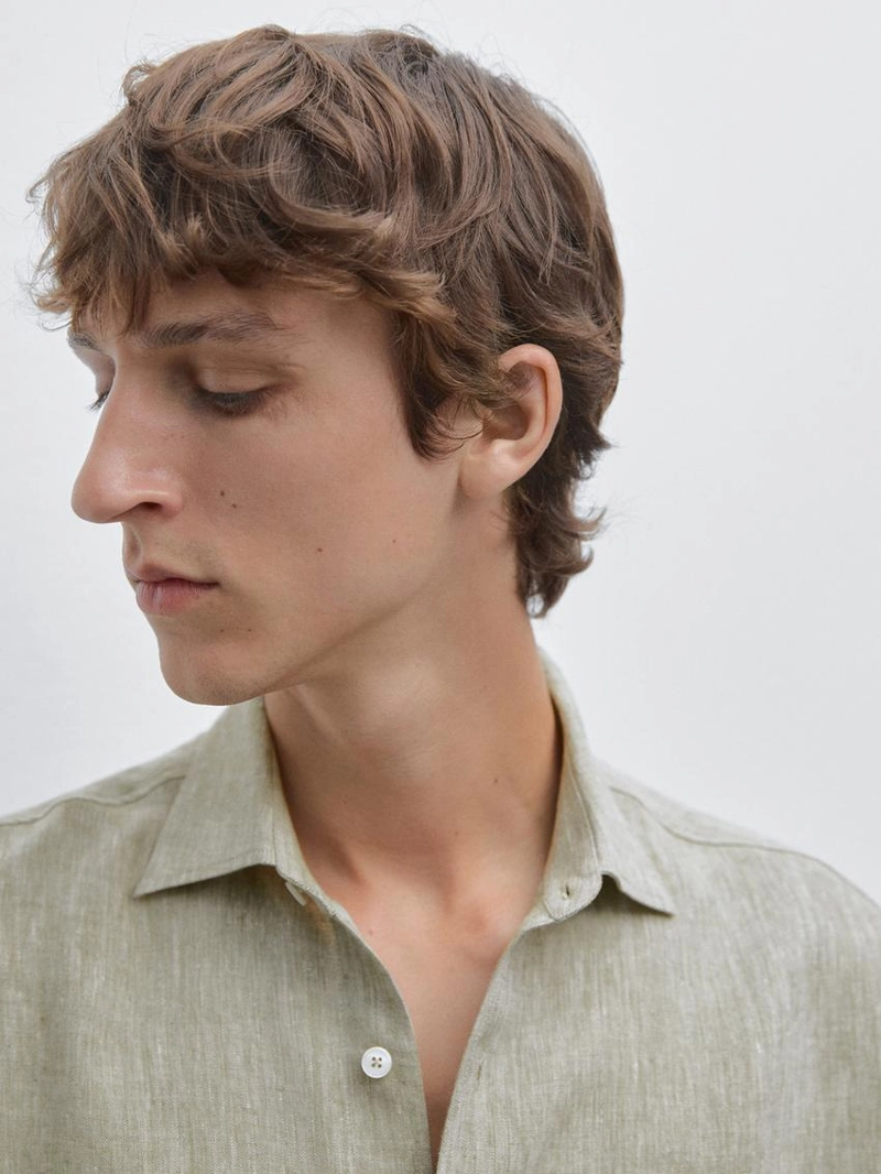 Рубашка с карманом regular-fit