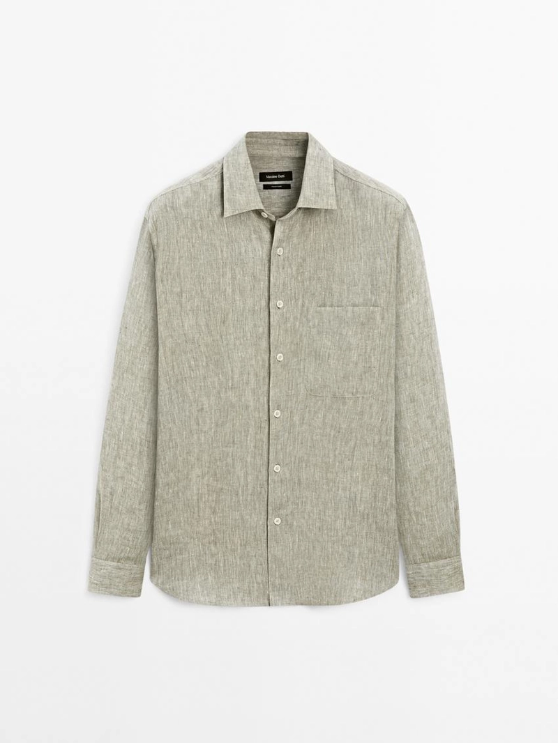 Рубашка с карманом regular-fit