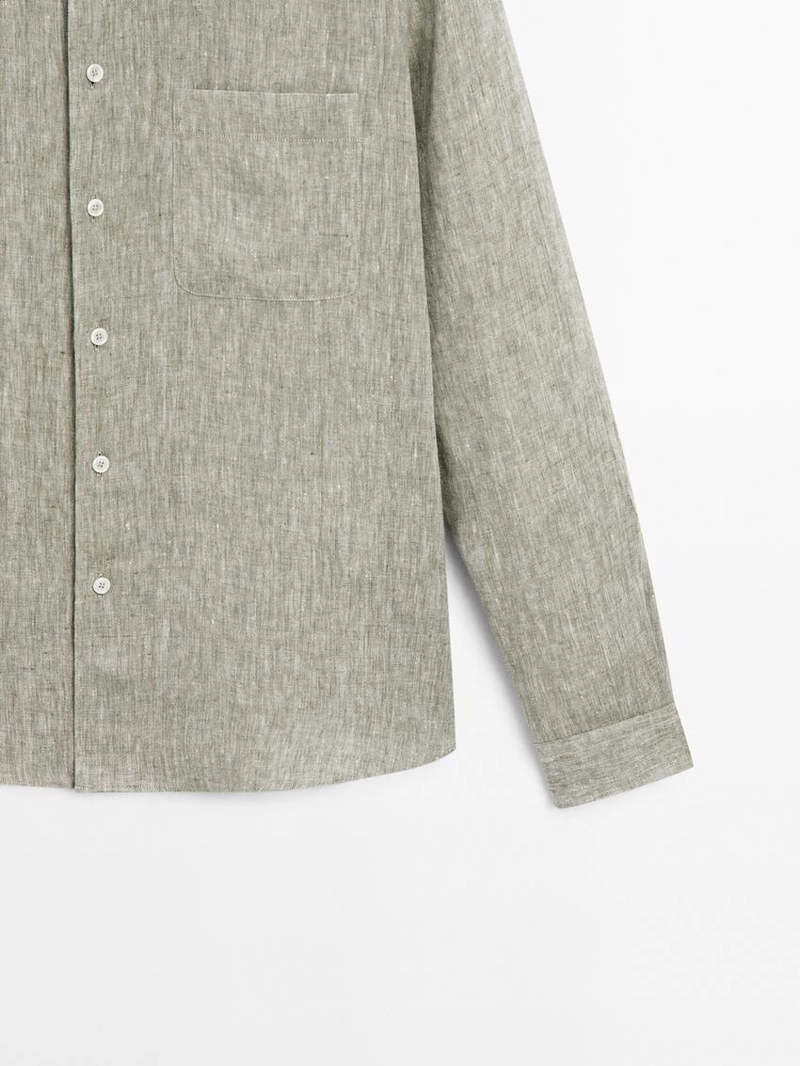 Рубашка с карманом regular-fit