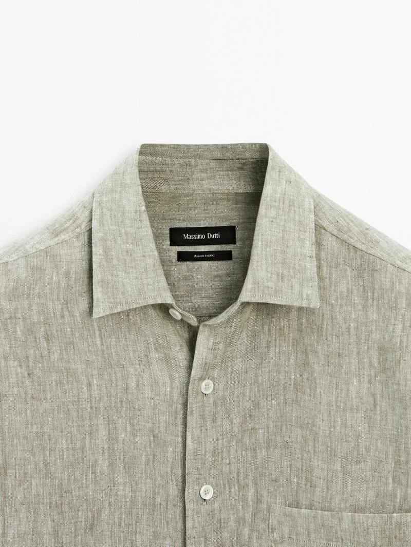 Рубашка с карманом regular-fit