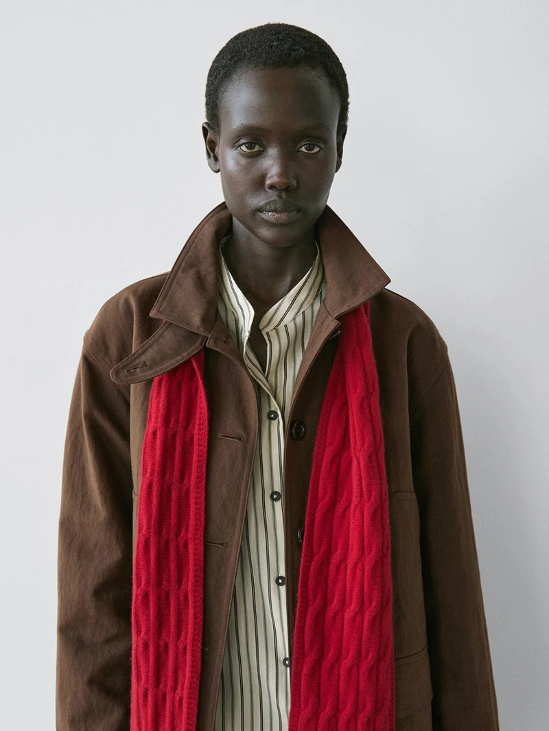 Куртка из хлопкового микса с карманами