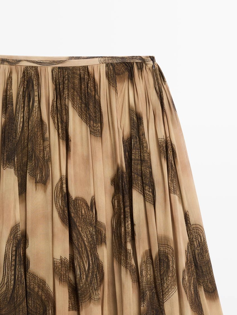 Длинная юбка в пейсли