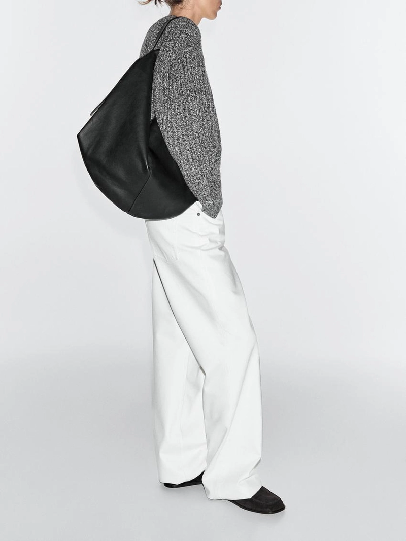 Сумка из натуральной кожи nappa среднего размера