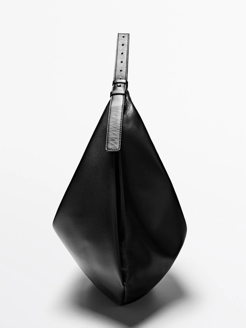 Сумка из натуральной кожи nappa среднего размера