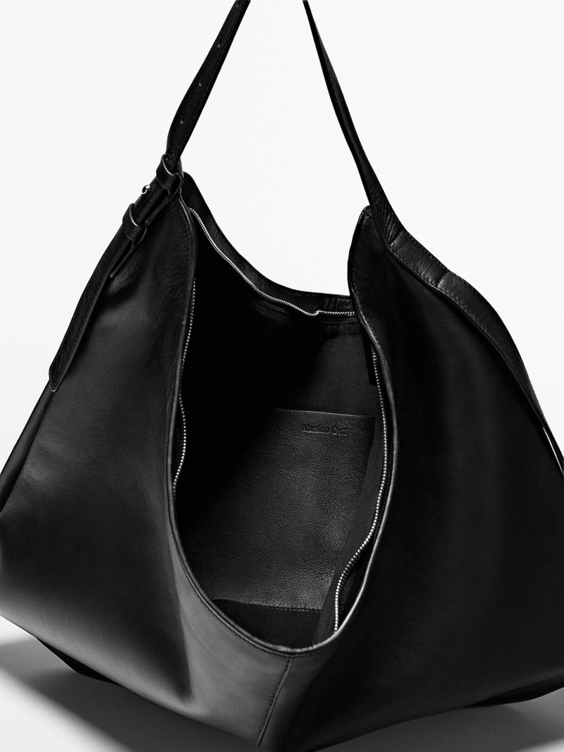 Сумка из натуральной кожи nappa среднего размера