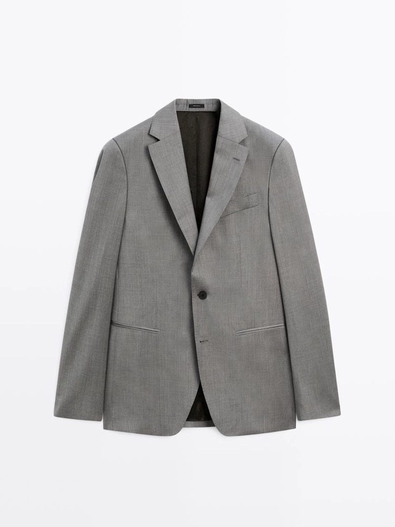 Шерстяной пиджак для костюма