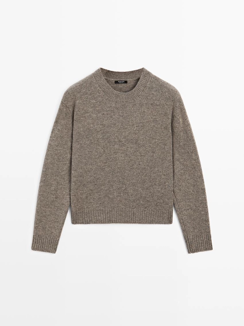 Свитер с круглым вырезом из шерстяной смеси