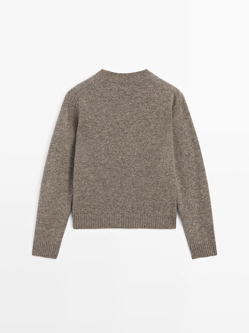 Свитер с круглым вырезом из шерстяной смеси